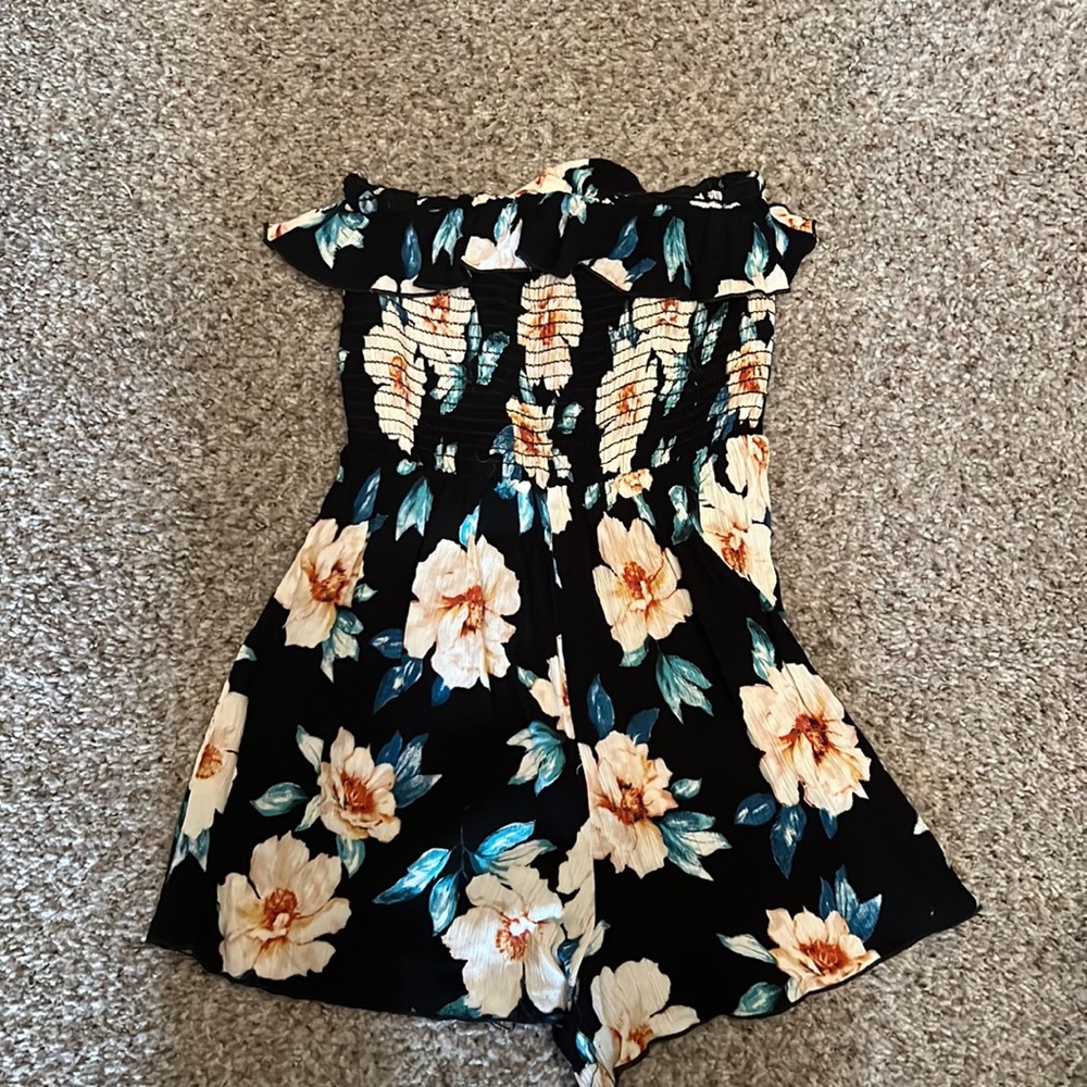 Floral Strapless Pacsun Romper